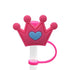 Straw Mouthpiece Silicone Dust Plug Decorative Buckle Clip Personalized Letter Label for Tumblers